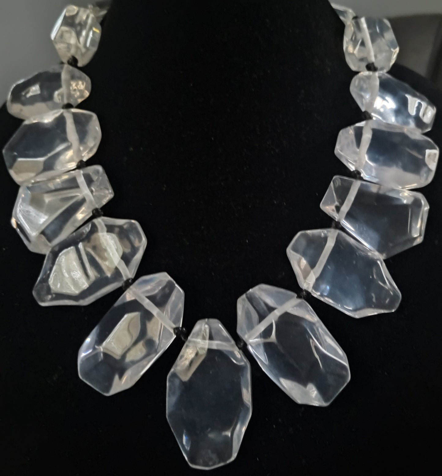 Clear Chunky Necklace Set