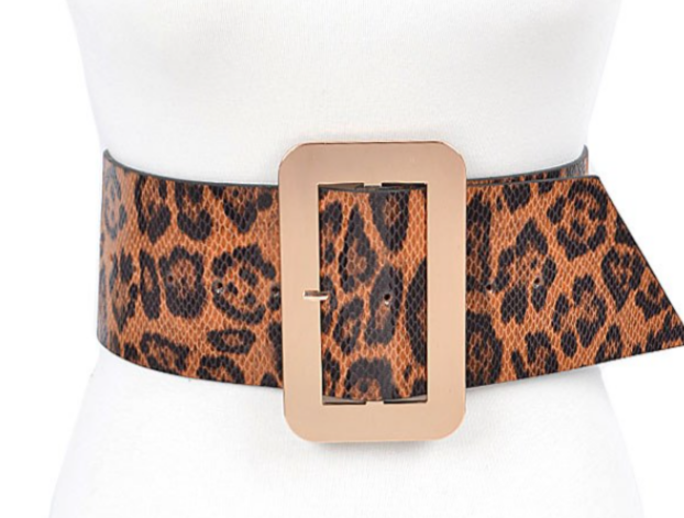 Faux Leather oversized belt