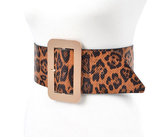 Faux Leather oversized belt