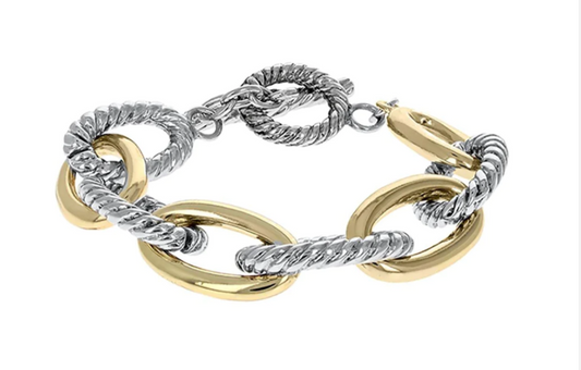 Silver/Gold chain link bracelet